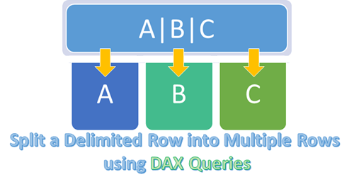 Split a Delimited Row into Multiple Rows using DAX Queries