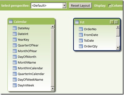 1 PowerPivot model