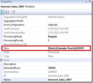 7 Setting the partition slices