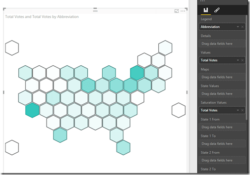 Basic hex tile grid map in Power BI